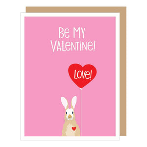 Rabbit Valentine's Day Card (provides 2 meals)