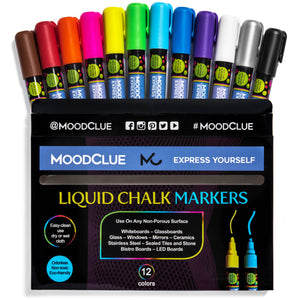 Liquid Chalk Markers - Set of 12 (provides 10 meals)