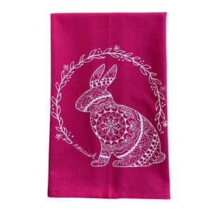 Pink Bunny Towel