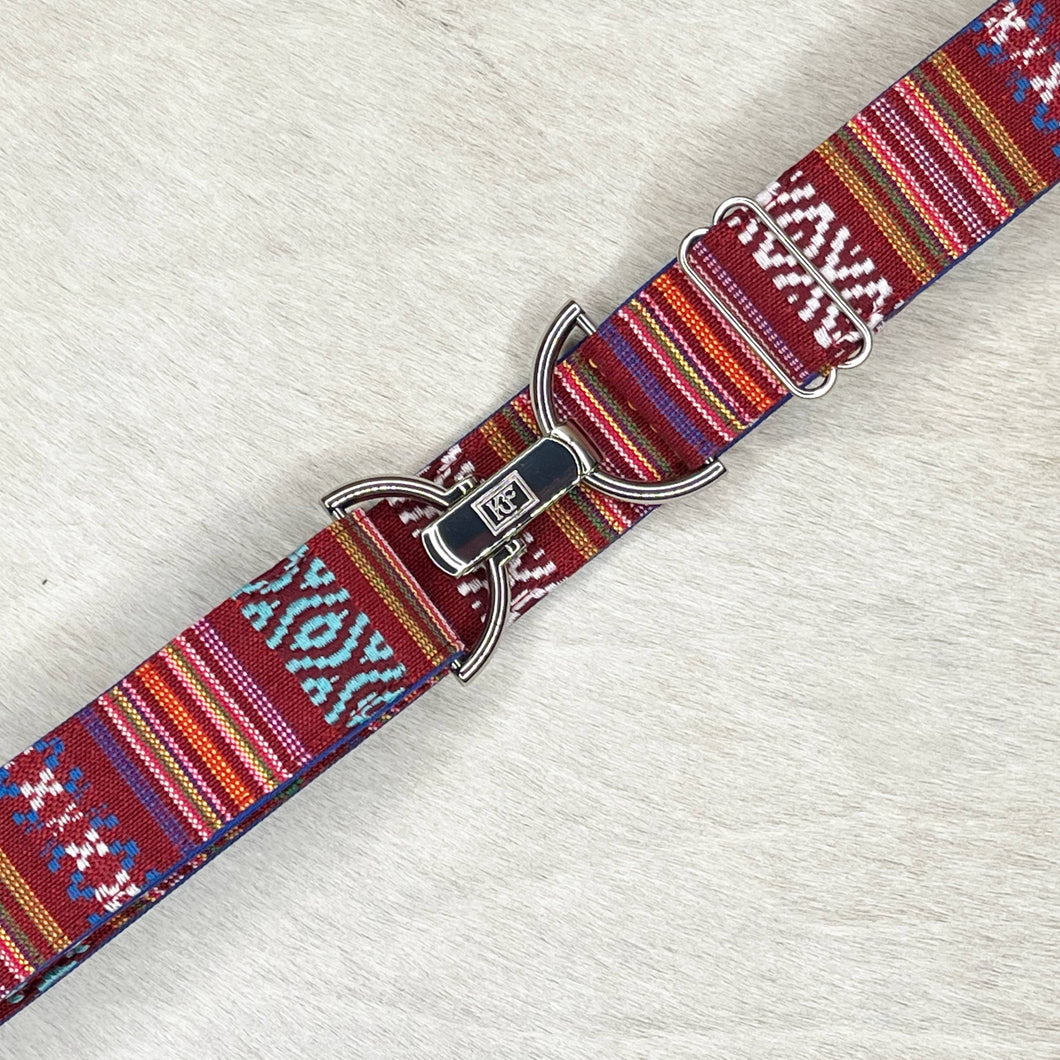 Peruvian - red - adjustable belt