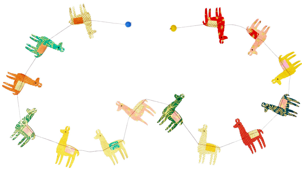 Product Image: Eco Paper Garland - Llamas