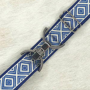 Product Image: Fabric Belt - Royal Blue Ladder
