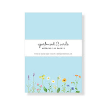 Load image into Gallery viewer, Wildflower Field 4.75x6.5&quot; Notepad (provides 4 meals)