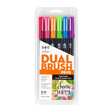Load image into Gallery viewer, Dual Brush Pen Art Markers, Bright, 6-Pack (6 meals)