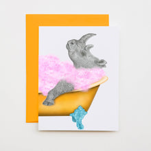 Load image into Gallery viewer, Delilah Jean White Rhinoceros Note Card (provides 2 meals)