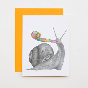 Herbie Homestead Brown Garden Snail Note Card (provides 2 meals)
