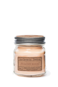 Product Image : Candle 8oz mason PEACHY KEEN