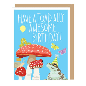 Toad and Toadstools Birthday Card (provides 2 meals)