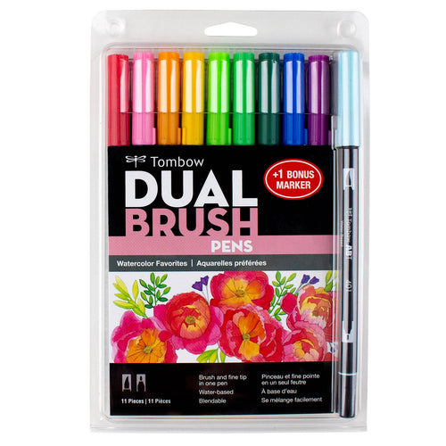 Dual Brush Pen Art Markers, Watercolor Favorites, Bonus Pack (10 meals)
