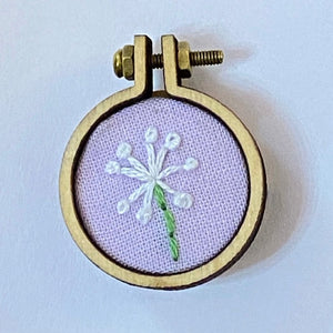 Product Image: Embroidered Flower Pin 