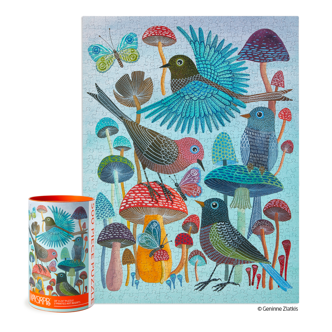 Mushroom Garden Puzzle | 500 Piece Puzzle (provides 10 meals)