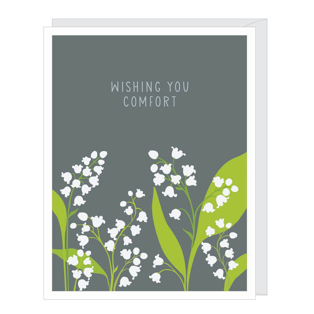 Lily of the Valley Sympathy Card (provides 2 meals)