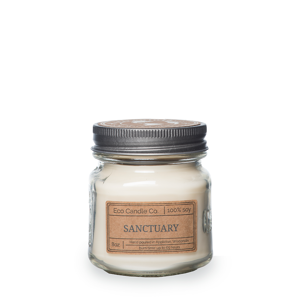Product Image - Candle  - 8oz mason SANCTUARY