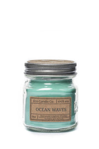 Product Image : Candle 8oz mason OCEAN WAVES
