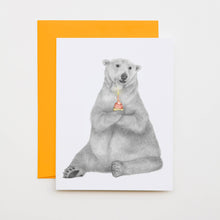 Load image into Gallery viewer, Hudson Churchill Polar Bear Note Card (provides 2 meals)
