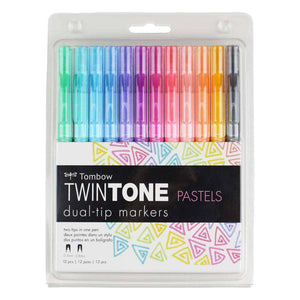TwinTone Marker Set: Pastel - 12-Pack (8 meals)