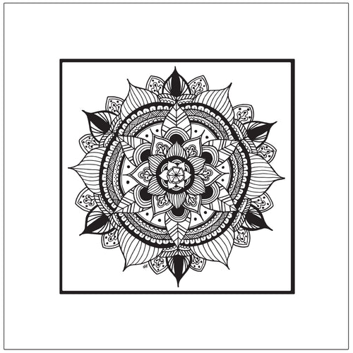 Image of matted art print: Gratitude Mandala 