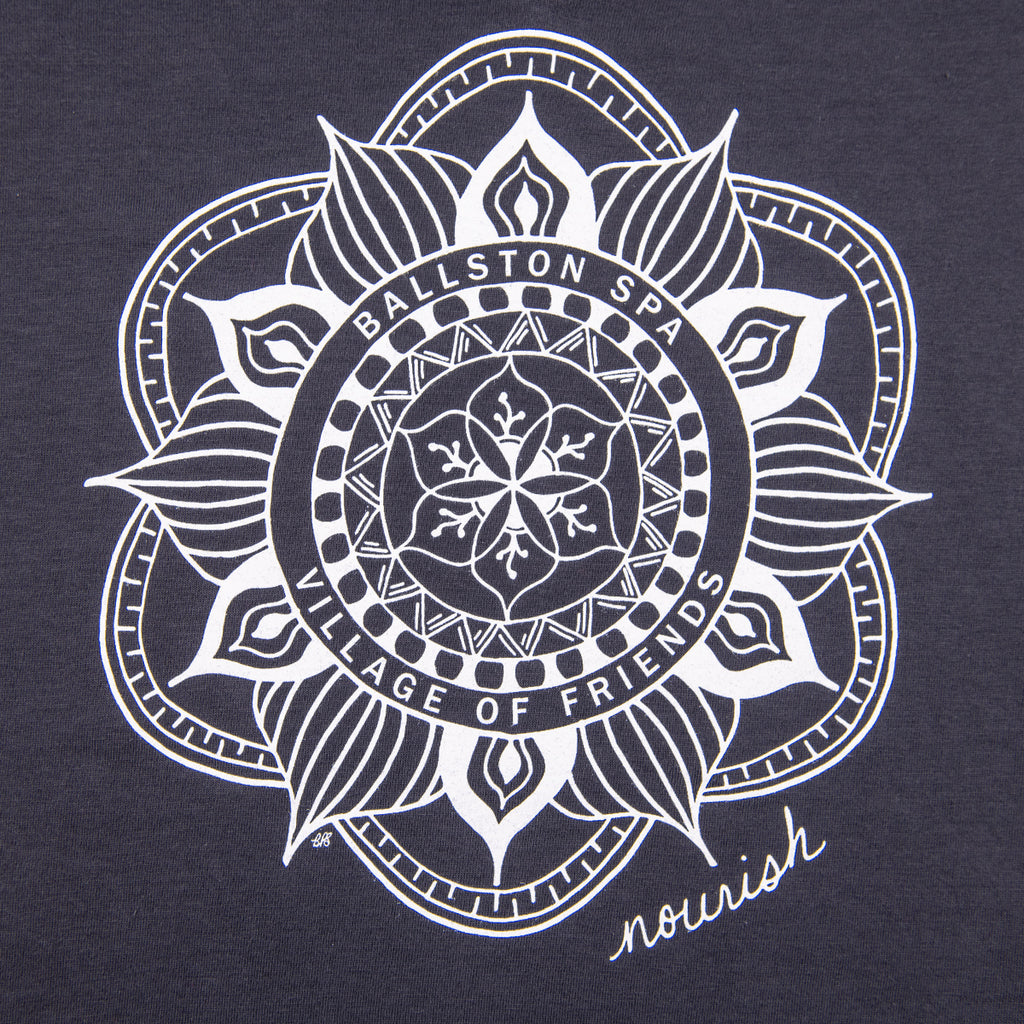 Close up view of the Ballston Spa Village of Friends Mandala design
