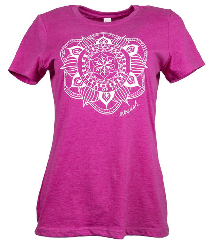 Product Image : Front View - Women's Ballston Spa Mandala Crew-neck Tee - Pink - 