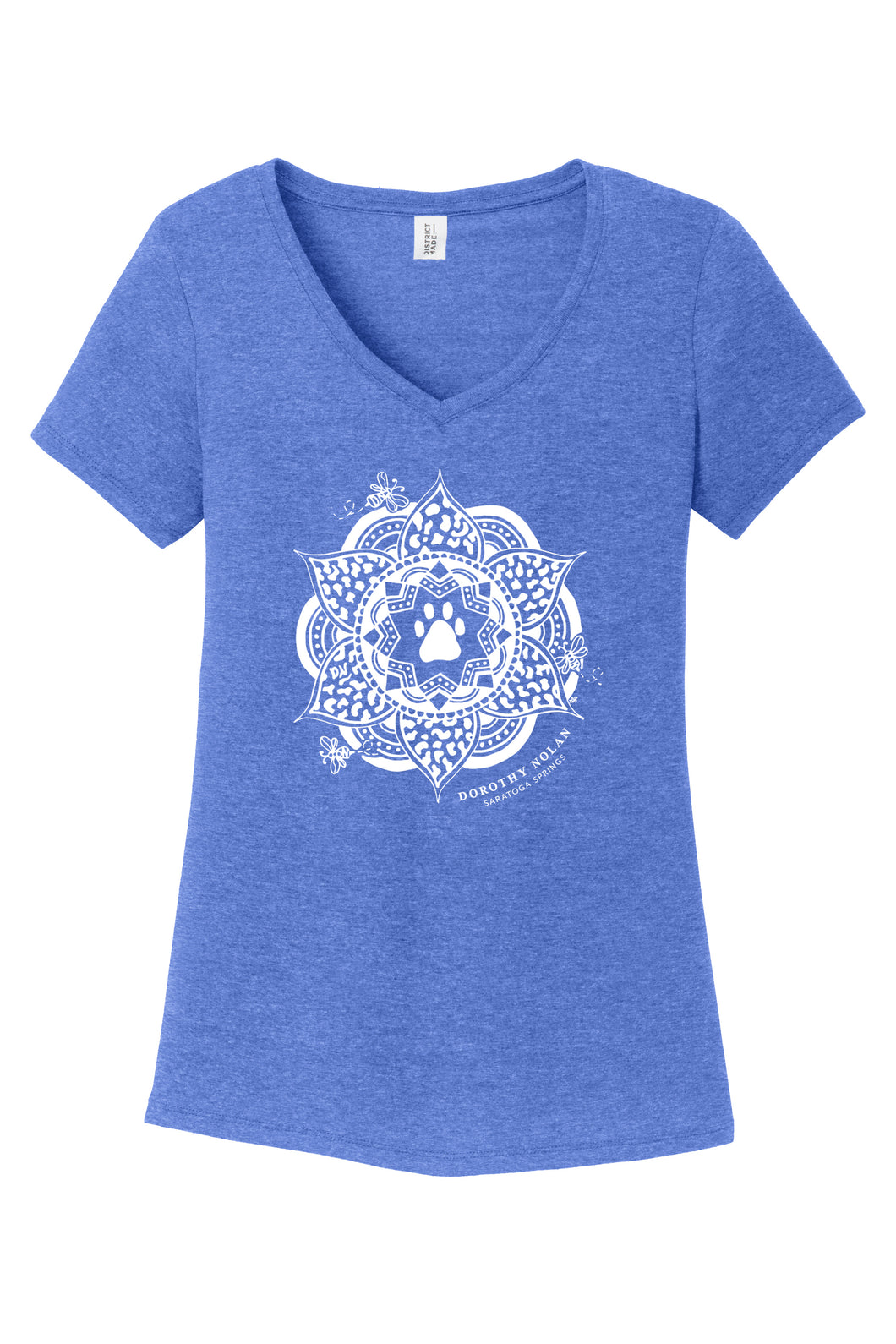 Mock-up of Dorothy Nolan Womens V-neck T-Shirt 