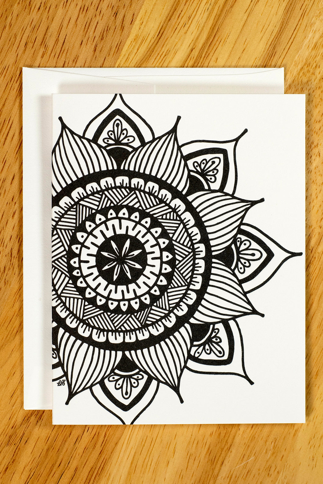 Mandala Note Card (Design A) - Single Card