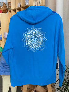 Unisex Sun Mandala Zip Up Hooded Sweatshirt (provides 20 meals for kids)