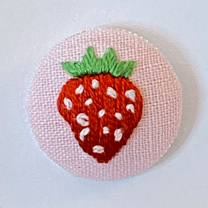 Product Image: Embroidered Strawberry Pin
