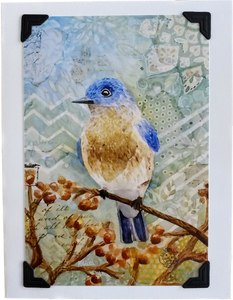 Little Blue Bird Greeting Card (provides 2 meals)