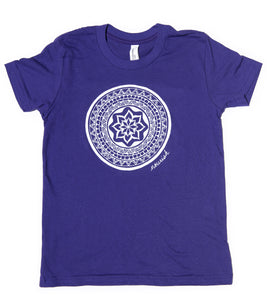 Product Image : Kid's Mandala T-Shirt  - Purple