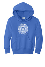 Load image into Gallery viewer, Mock up of the Dorothy Nolan Youth Hooded Sweatshirt 