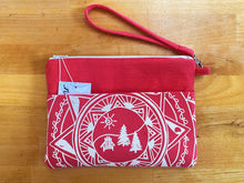 Load image into Gallery viewer, Product Image : Upcycled Nourish Clutch - Coral with White Mandala - Front View