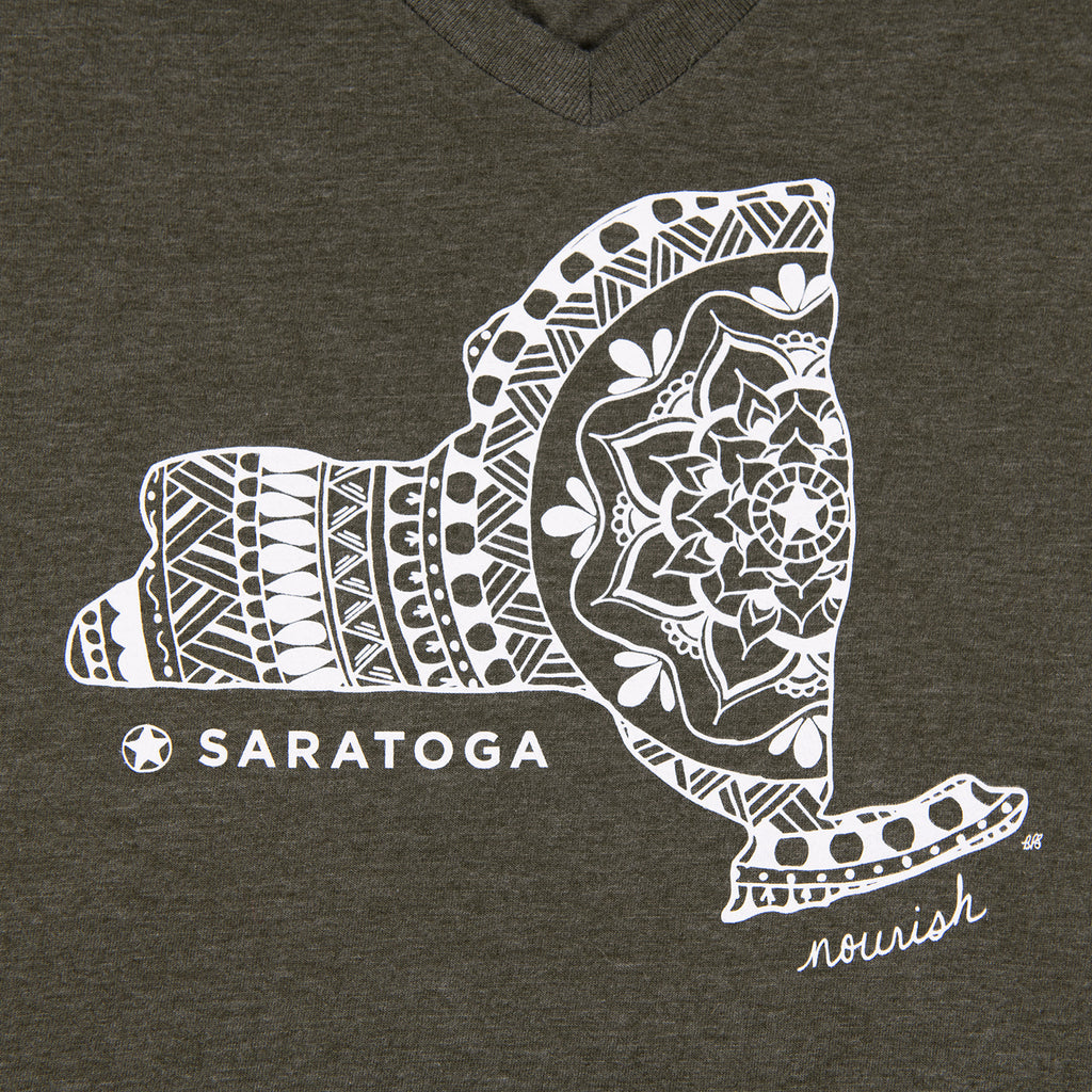 Close-Up View of the Saratoga Mandala Design