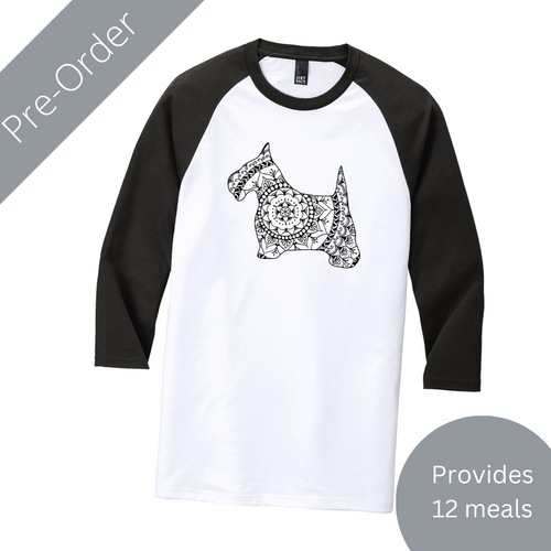 Pre-Order - Ballston Spa Scotty Unisex Raglan 3/4 Sleeve T-shirt