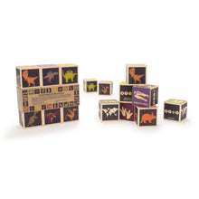 Load image into Gallery viewer, Product Image : Uncle Goose: Dino Blocks in packaging and spread out 
