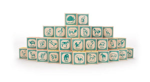 Product Image : display of the animals on one side of the blocks 