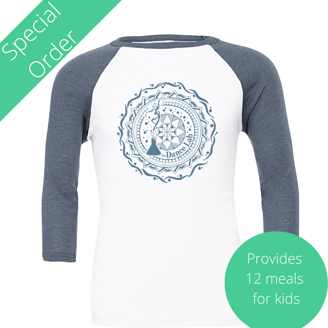 The Dance Lab Unisex Baseball Tee (provides 12 meals)