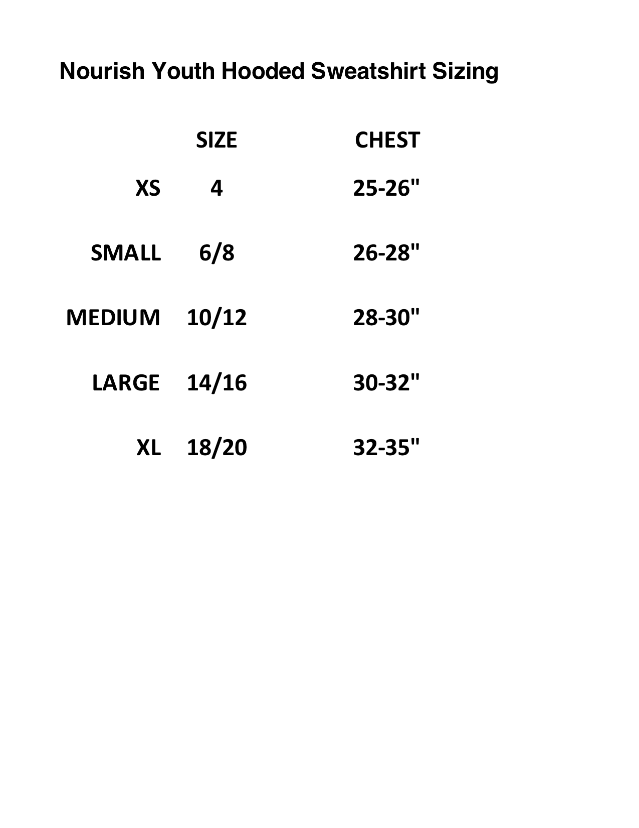 Wood Road Youth Hooded Sweatshirt provides 16 meals C Nourish