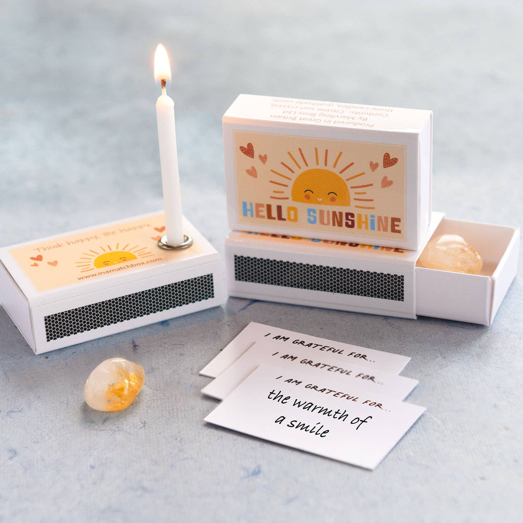 Hello Sunshine Mindfulness Gift In A Matchbox (4 meals)