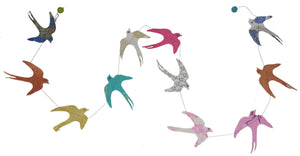 Eco Paper Garland - Swallows (provides 4 meals)