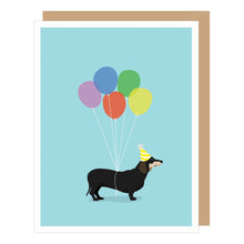 Load image into Gallery viewer, Dachshund Birthday Card (provides 2 meals)