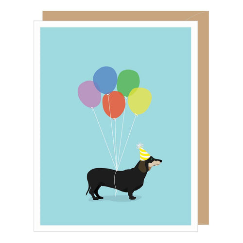 Dachshund Birthday Card (provides 2 meals)