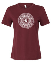 Load image into Gallery viewer, BH-BL Women&#39;s Crew Tee: Maroon (provides 12 meals)
