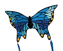 Load image into Gallery viewer, 47&quot; Blue Butterfly Kite (provides 16 meals)
