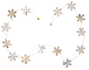 product image: eco garland snowflakes, paper garland