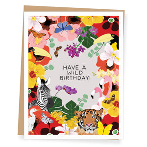 Tropical Birthday Card (provides 2 meals)