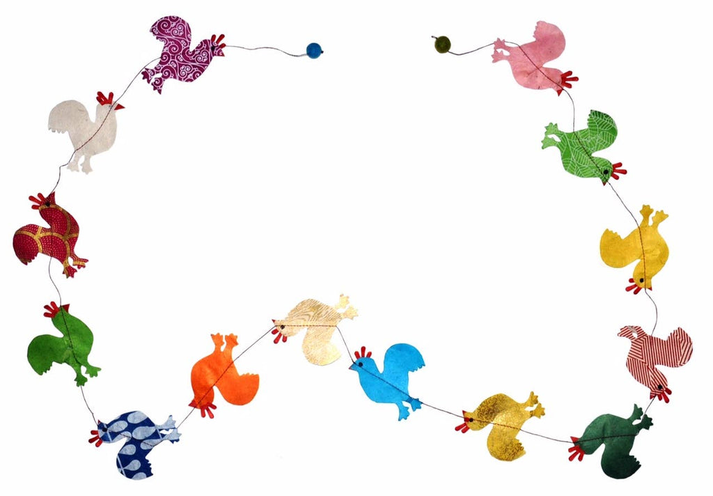 Product Image: Eco Paper Garland - Rooster 