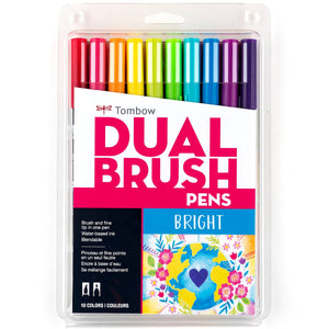 Product image : Tombow Dual Brush Pen Art Markers - Bright - 10 pack 