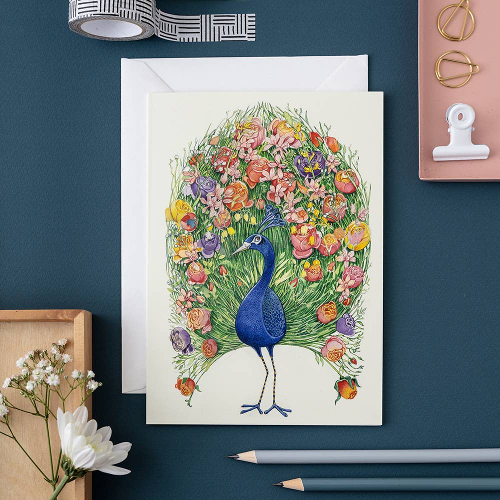 Product Image : Peacock Greetings Card
