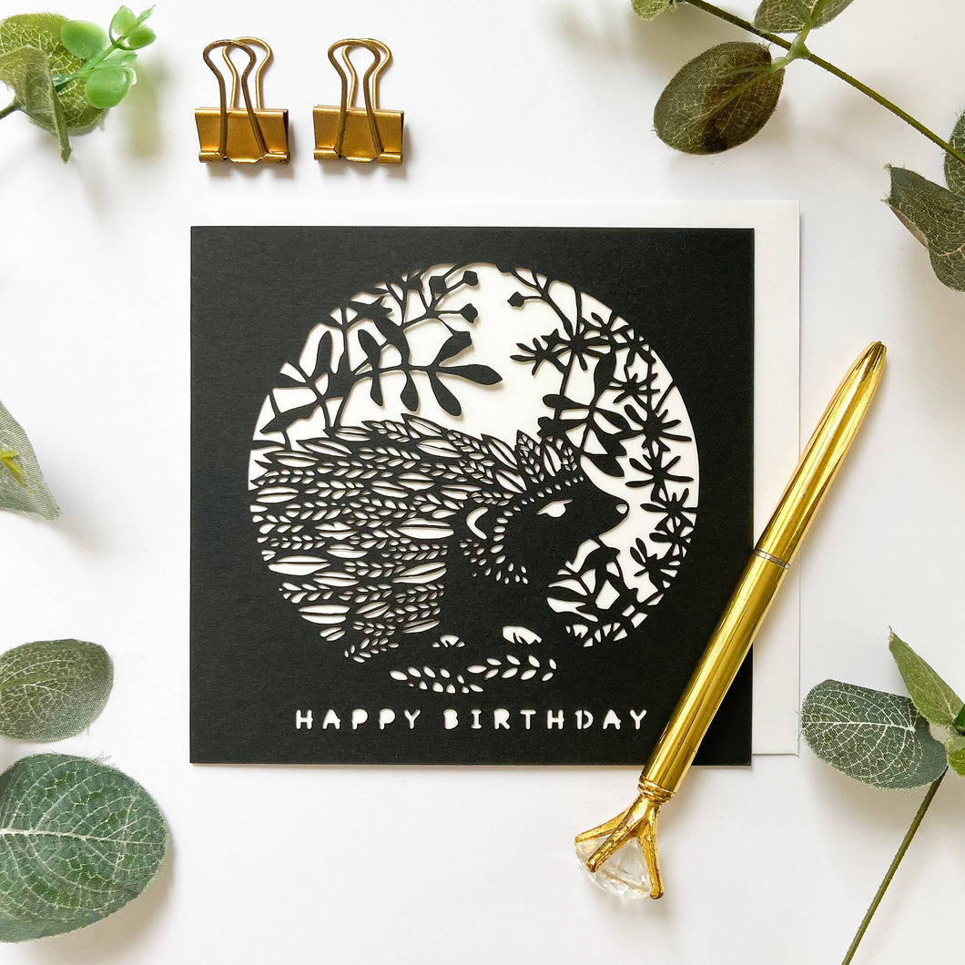 Product Image : Hedgehog birthday card 