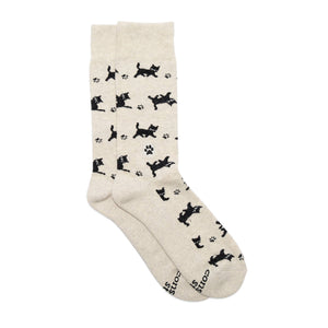 Socks that Save Cats (Beige Cats): Small (provides 6 meals)